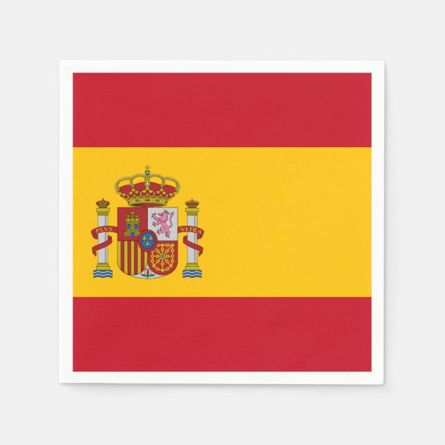 Servilleta De Papel Bandera de España (Anverso)