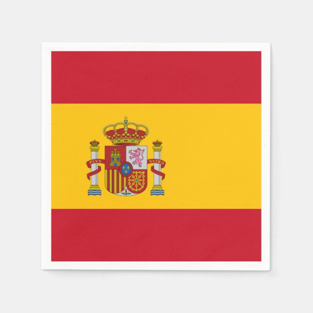 Servilleta De Papel Bandera de España (Anverso)