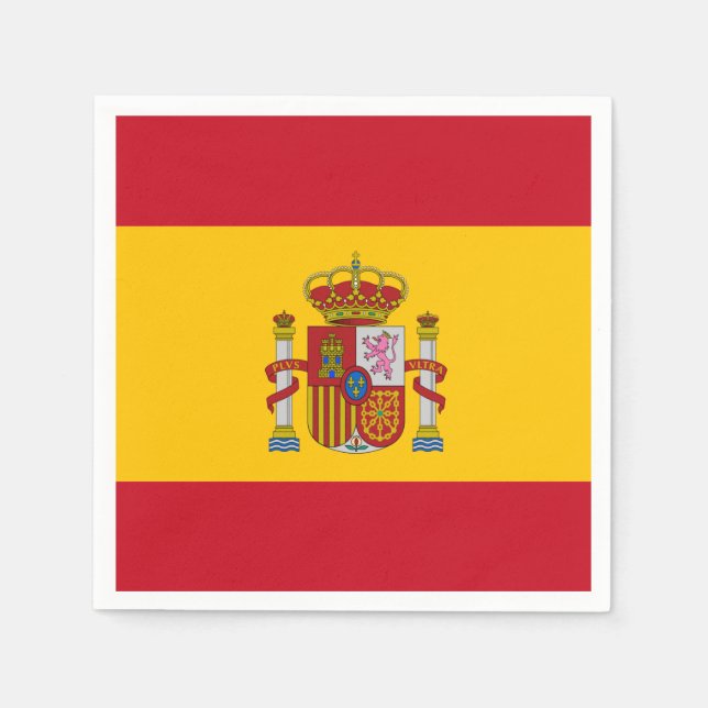 Servilleta De Papel Bandera de España (Anverso)