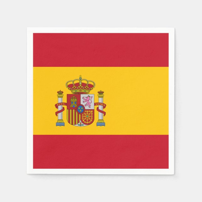 Servilleta De Papel Bandera de España (Anverso)