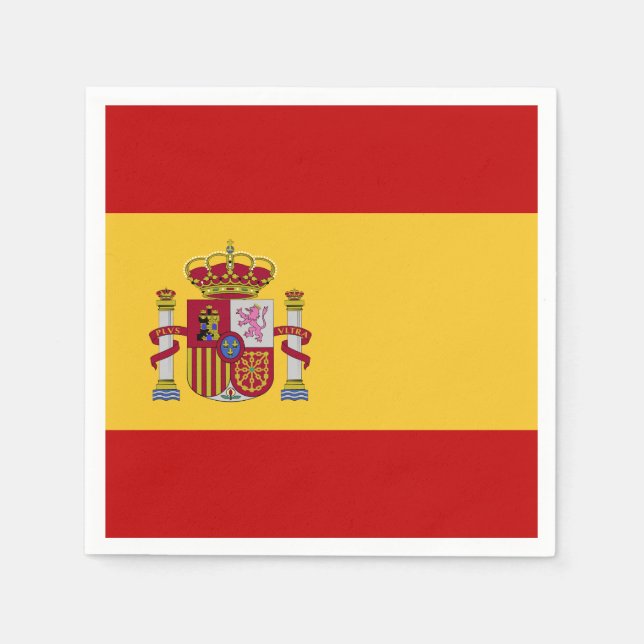 Servilleta De Papel Bandera de España (Anverso)