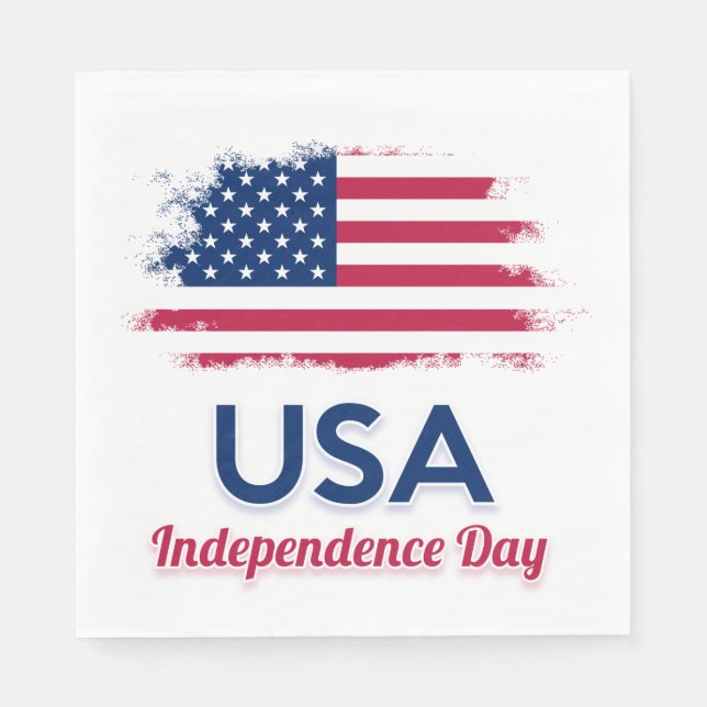 Servilleta De Papel Bandera de Estados Unidos (Anverso)