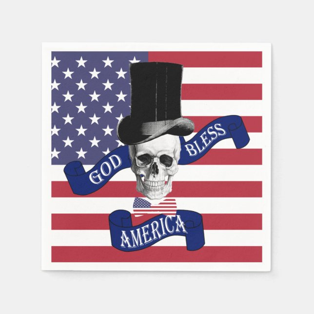 Servilleta De Papel Bandera de Estados Unidos (Anverso)