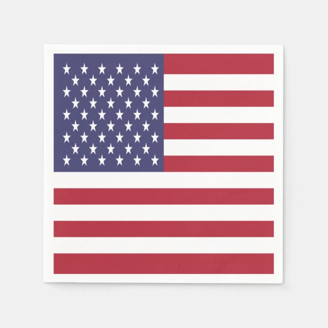 Servilleta De Papel Bandera de Estados Unidos (Anverso)