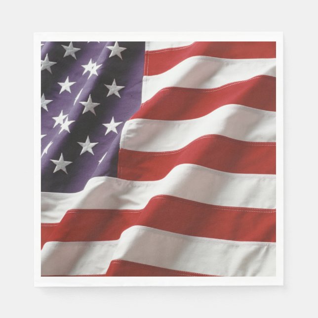 Servilleta De Papel Bandera de Estados Unidos (Anverso)