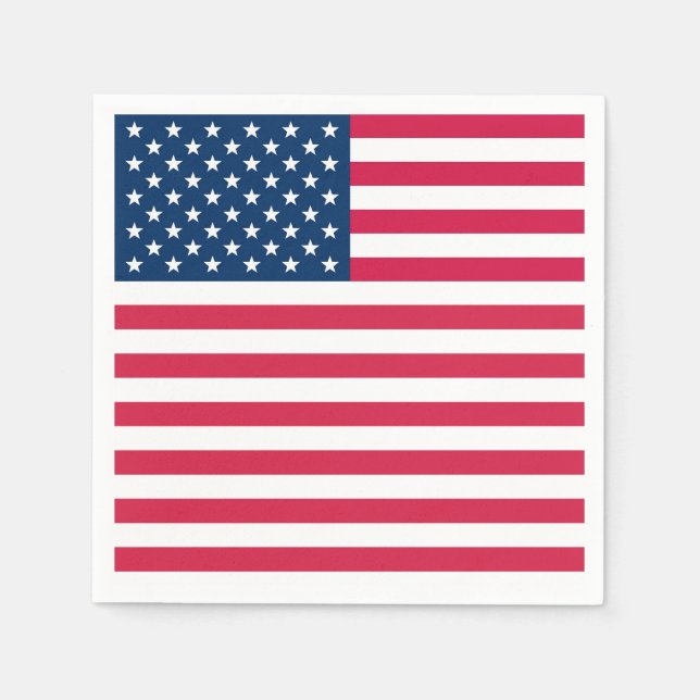 Servilleta De Papel Bandera de Estados Unidos (Anverso)