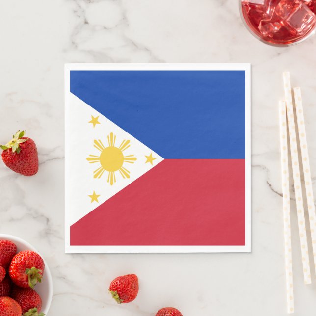Servilleta De Papel Bandera de Filipinas (In situ)