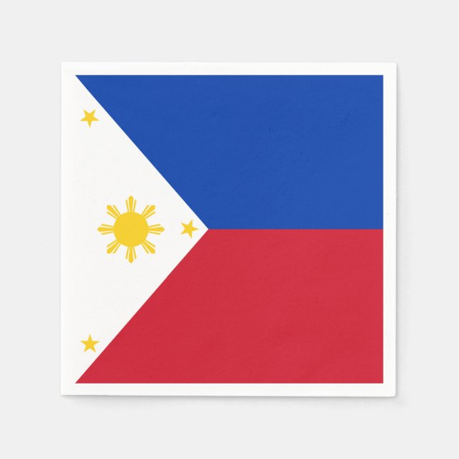 Servilleta De Papel Bandera de Filipinas (Anverso)