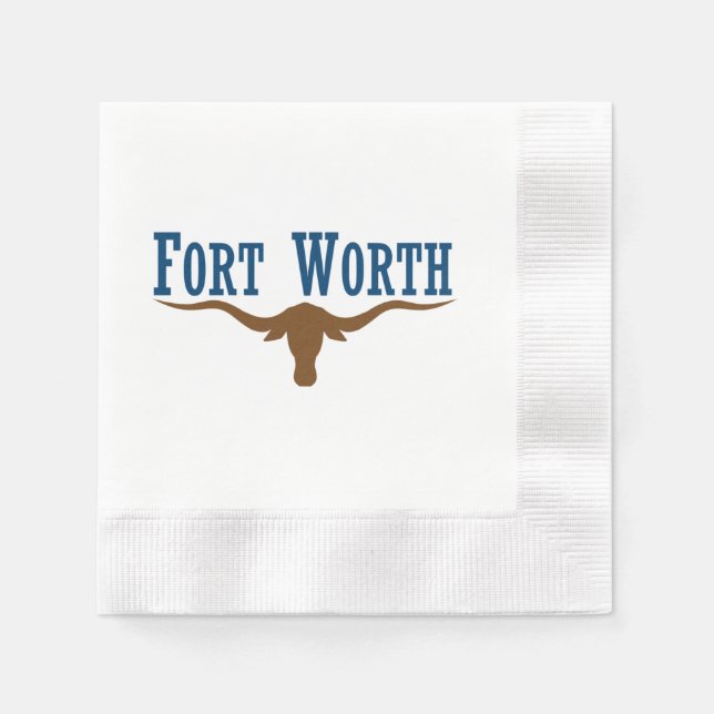 Servilleta De Papel Bandera de Fort Worth (Anverso)