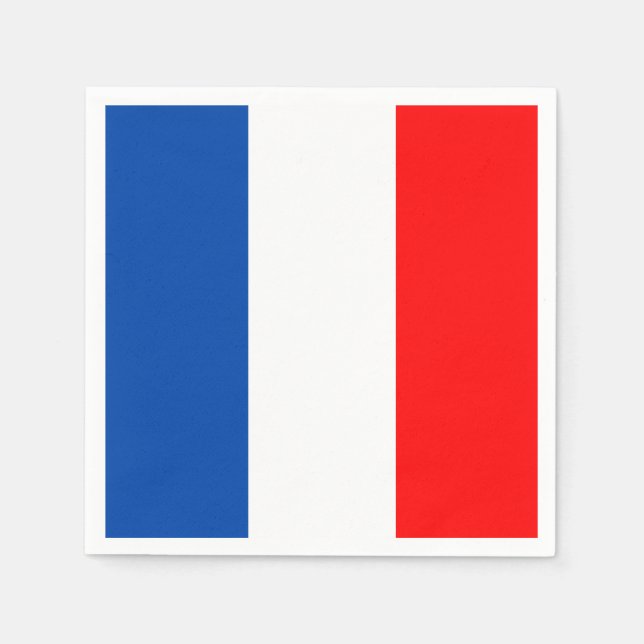 Servilleta De Papel Bandera de Francia (Anverso)
