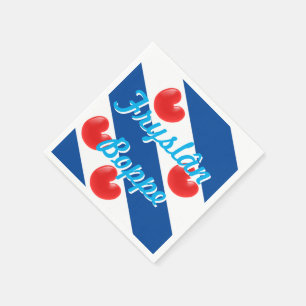 Servilleta De Papel Bandera de Fryslan Boppe Frisia