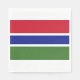 Servilleta De Papel Bandera de Gambia