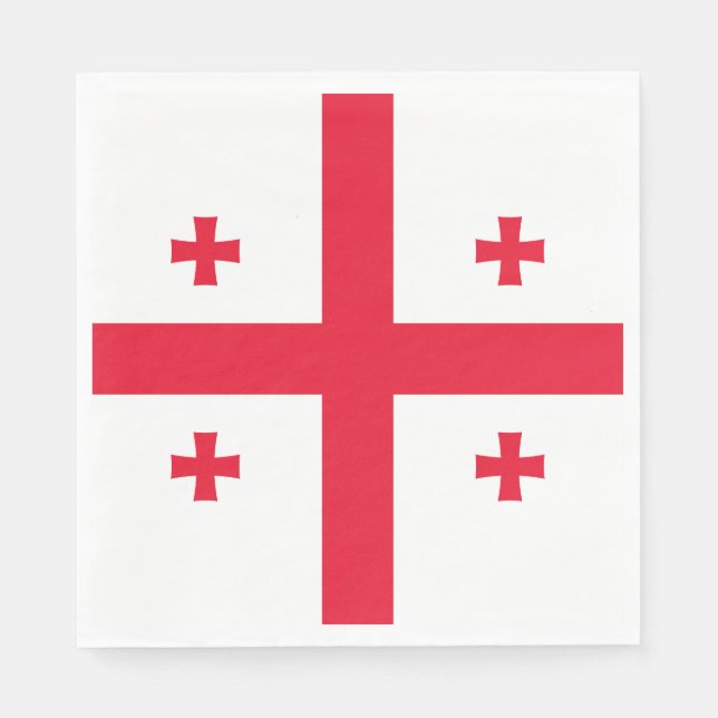 Servilleta De Papel Bandera de Georgia (Anverso)