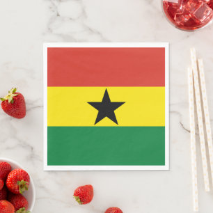 Servilleta De Papel Bandera de Ghana