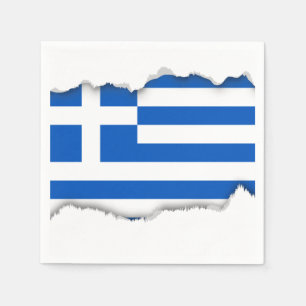 Servilleta De Papel Bandera de Grecia