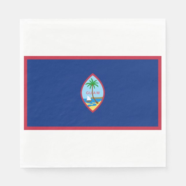 Servilleta De Papel Bandera de Guam (Anverso)
