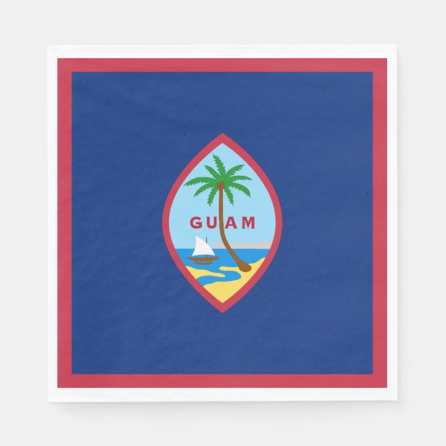 Servilleta De Papel Bandera de Guam (Anverso)
