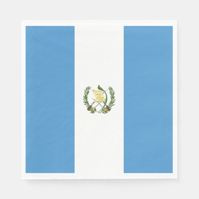 Servilleta De Papel Bandera de Guatemala (Anverso)