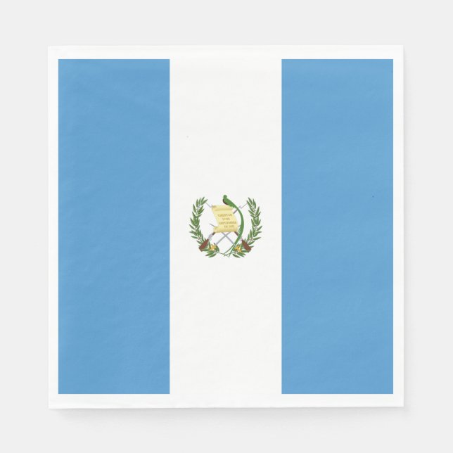 Servilleta De Papel Bandera de Guatemala (Anverso)