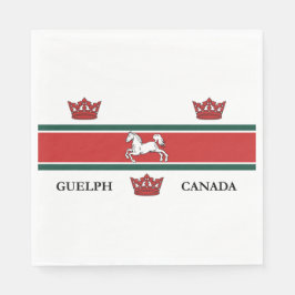 Servilleta De Papel Bandera de Guelph (Ontario, Canadá)