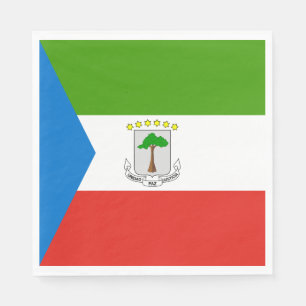 Servilleta De Papel Bandera de Guinea Ecuatorial