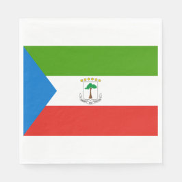 Servilleta De Papel Bandera de Guinea Ecuatorial (África)