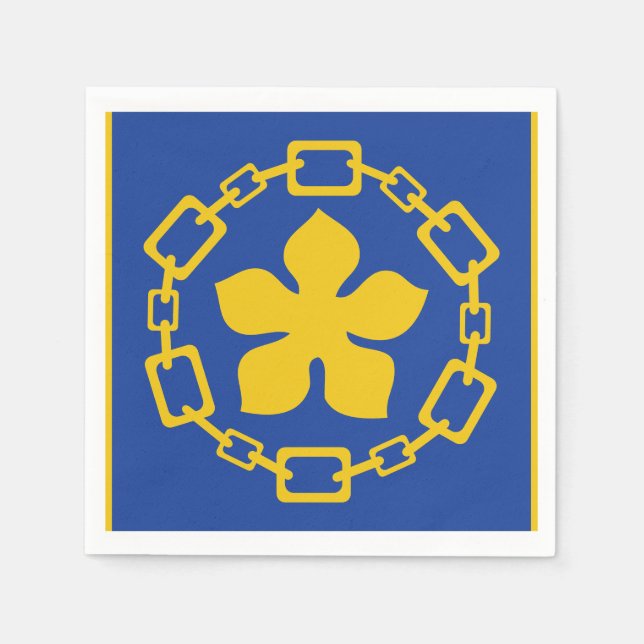 Servilleta De Papel Bandera de Hamilton, Ontario (Anverso)