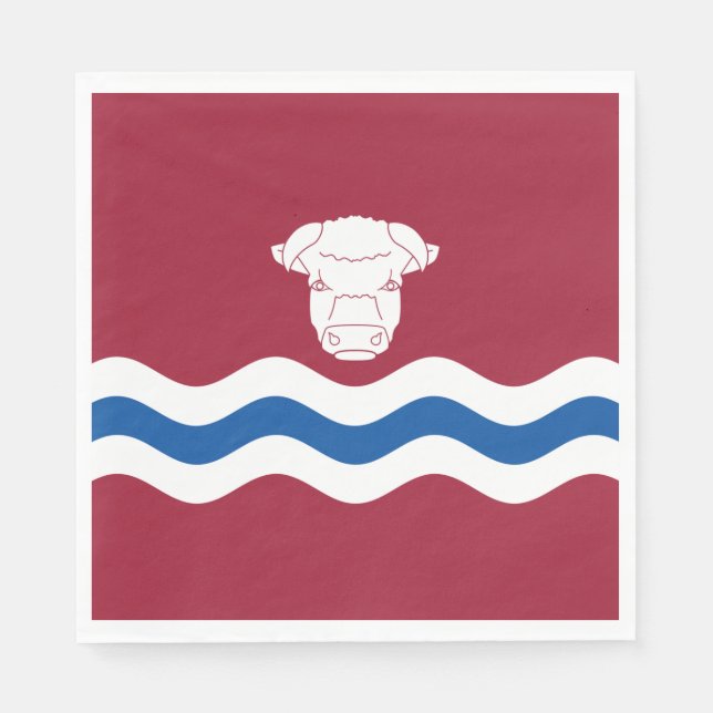 Servilleta De Papel Bandera de Herefordshire (condado del Reino Unido) (Anverso)