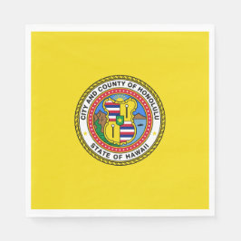Servilleta De Papel Bandera de Honolulu (Hawái)