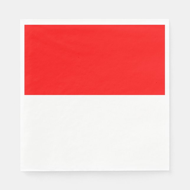 Servilleta De Papel Bandera de Indonesia (Anverso)