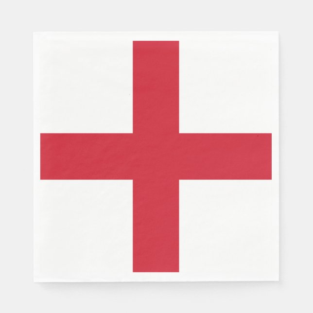Servilleta De Papel Bandera de Inglaterra (Anverso)