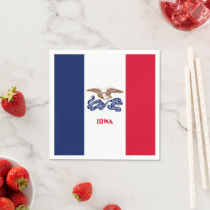 Servilleta De Papel Bandera de Iowa