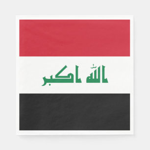 Servilleta De Papel Bandera de Irak