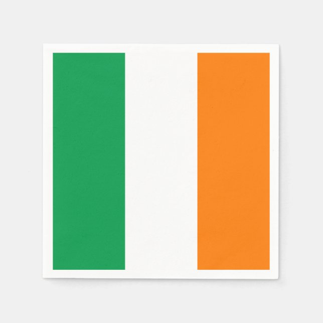 Servilleta De Papel Bandera de Irlanda (Anverso)