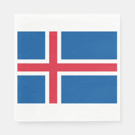 Servilleta De Papel Bandera de Islandia