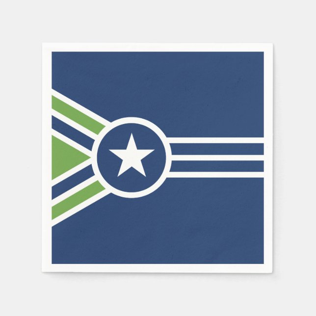 Servilleta De Papel Bandera de Jackson, Tennessee (Anverso)