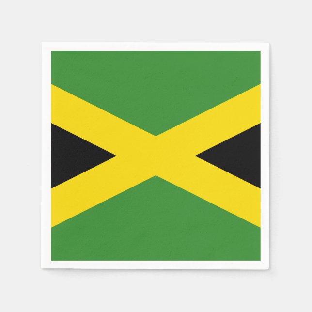 Servilleta De Papel Bandera de Jamaica (Anverso)