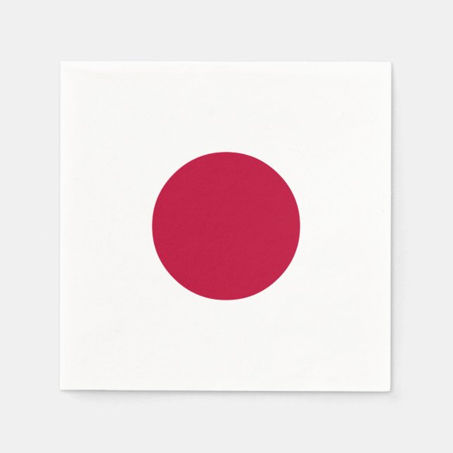 Servilleta De Papel Bandera de Japón (Anverso)