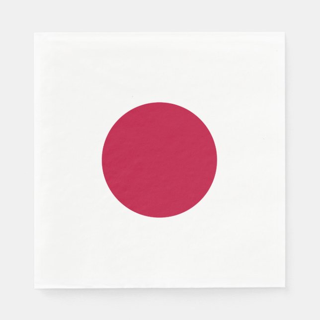 Servilleta De Papel Bandera de Japón (Anverso)