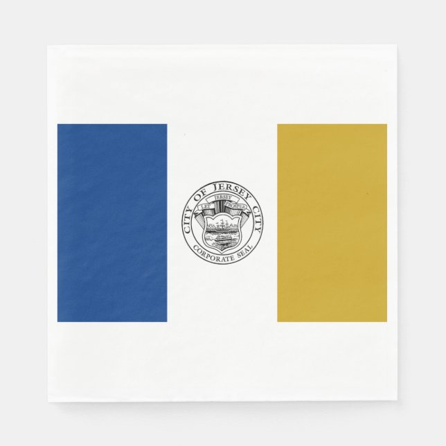 Servilleta De Papel Bandera de Jersey City (Nueva Jersey) (Anverso)
