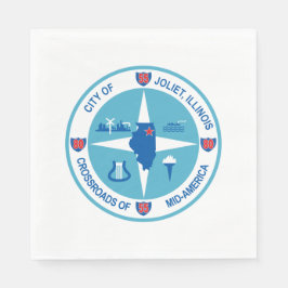 Servilleta De Papel Bandera de Joliet (Illinois)