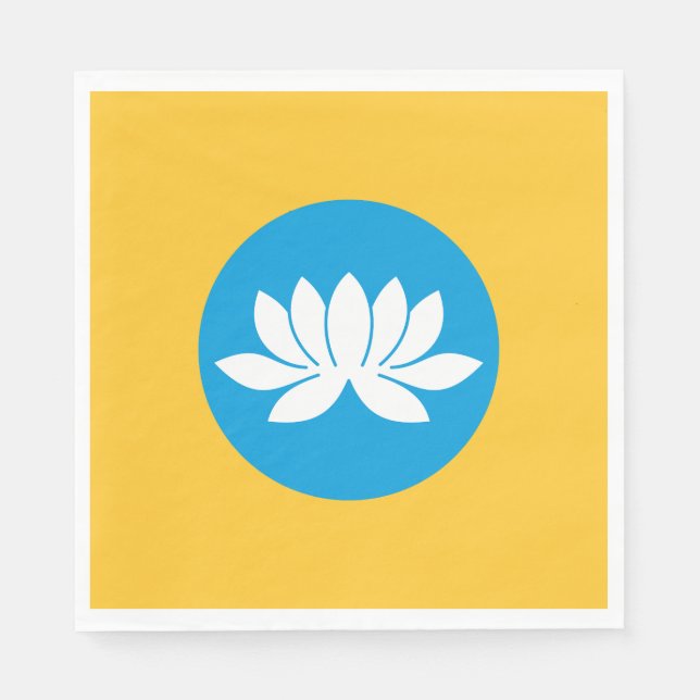 Servilleta De Papel Bandera de Kalmykia (Anverso)