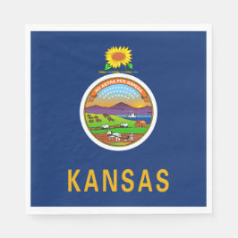 Servilleta De Papel Bandera de Kansas