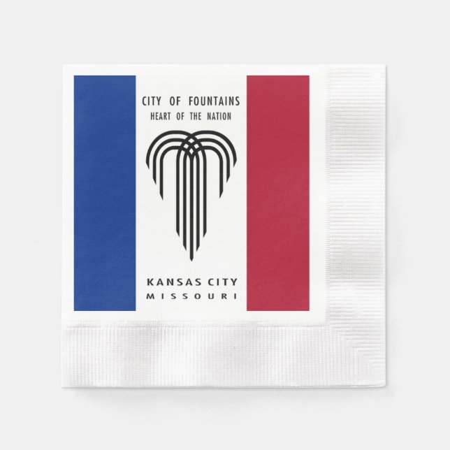 Servilleta De Papel Bandera de Kansas City (Anverso)