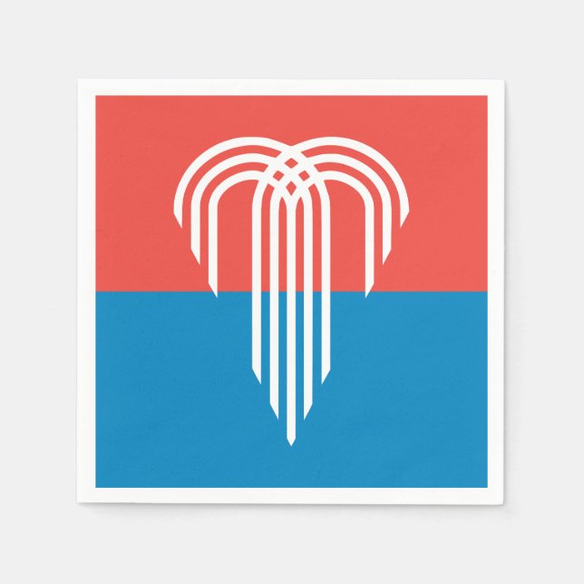 Servilleta De Papel Bandera de Kansas City (Missouri) (Anverso)