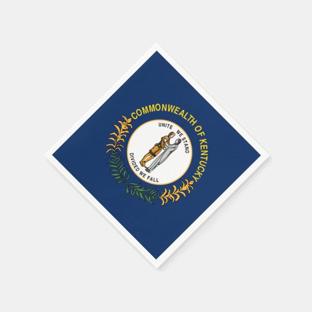 Servilleta De Papel Bandera de Kentucky (Borde)