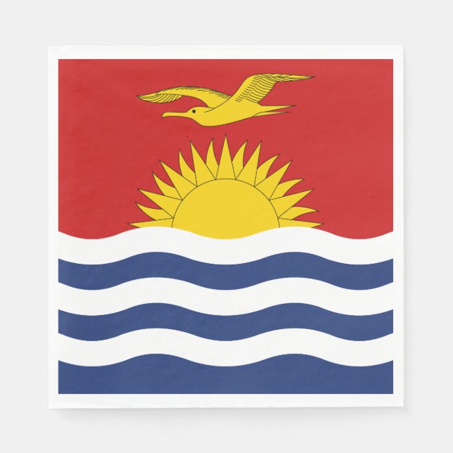 Servilleta De Papel Bandera de Kiribati (Anverso)