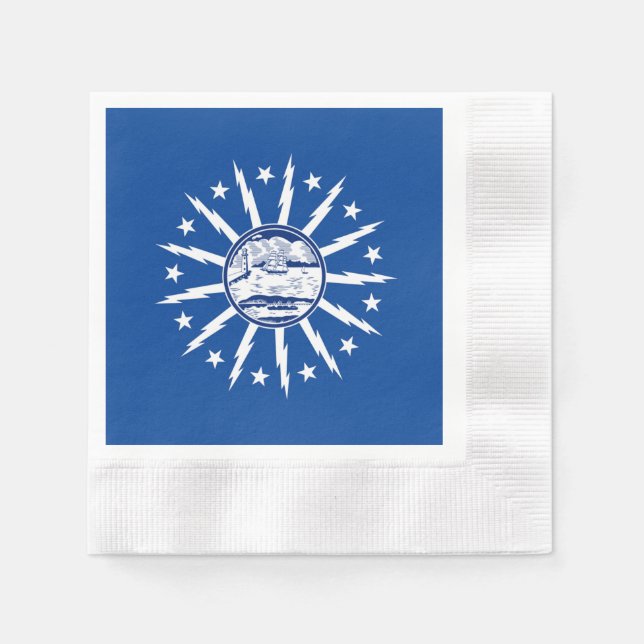 Servilleta De Papel Bandera de la ciudad de búfalo (Anverso)