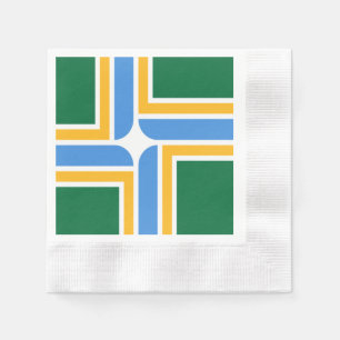 Servilleta De Papel Bandera de la ciudad de Portland