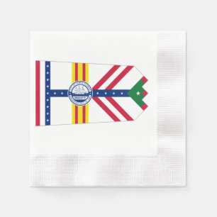 Servilleta De Papel Bandera de la ciudad de Tampa